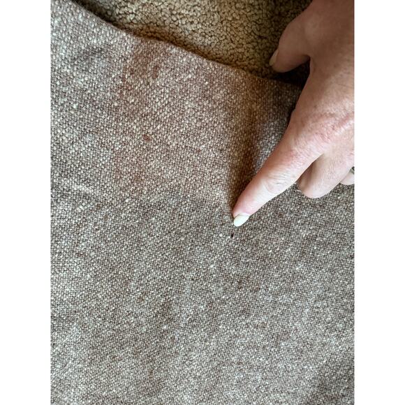 American Vintage Cottage Tailor Wool Pleated Tweed Boucle skirt pockets size XS - Picture 12 of 12